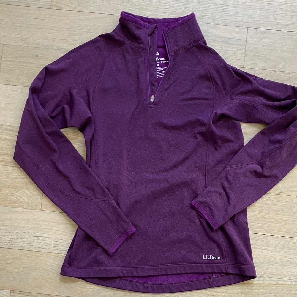L.L. Bean Women's Long Sleeve Plum Top